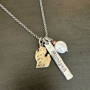 State of Michigan Adjustable Necklace